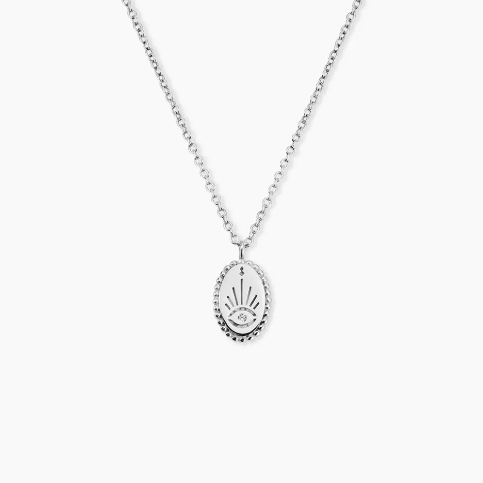Collier Dhyana Argent Blanc Oxyde De Zirconium