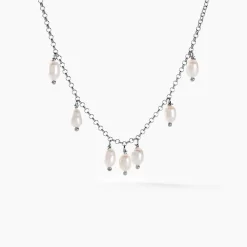 Collier Didem Argent Blanc Perle De Culture