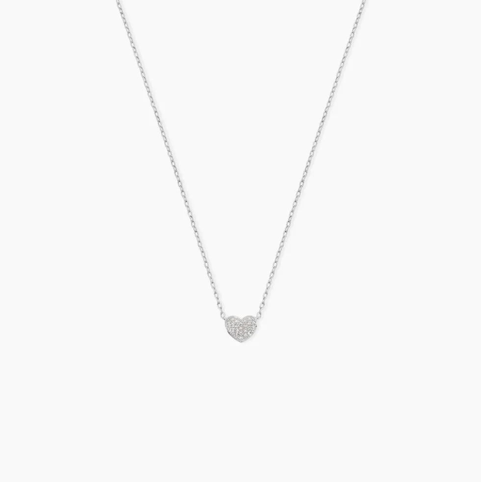 Collier Dimitra Or Blanc Diamant