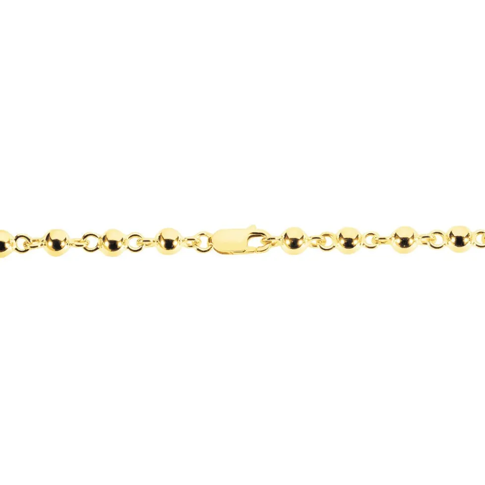 Collier Diona Diona Maille Boule Or Jaune