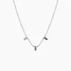 Collier Dion Argent Blanc Oxyde De Zirconium