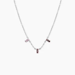 Collier Dion Argent Blanc Oxyde De Zirconium
