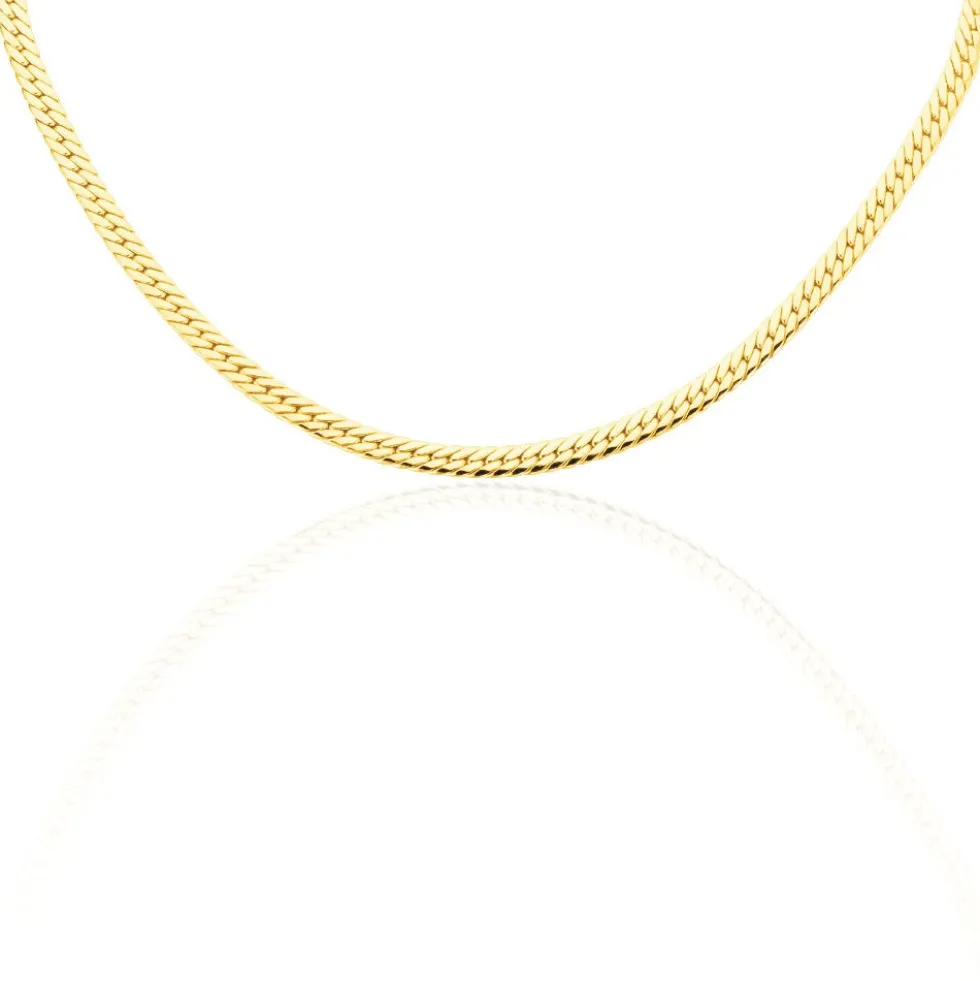 Collier Doline Maille Anglaise Or Jaune