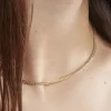 Collier Doline Maille Anglaise Or Jaune