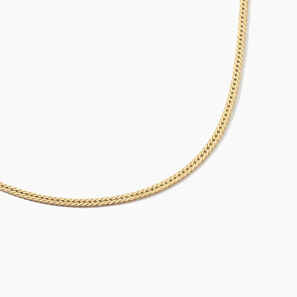 Collier Doline Maille Anglaise Or Jaune