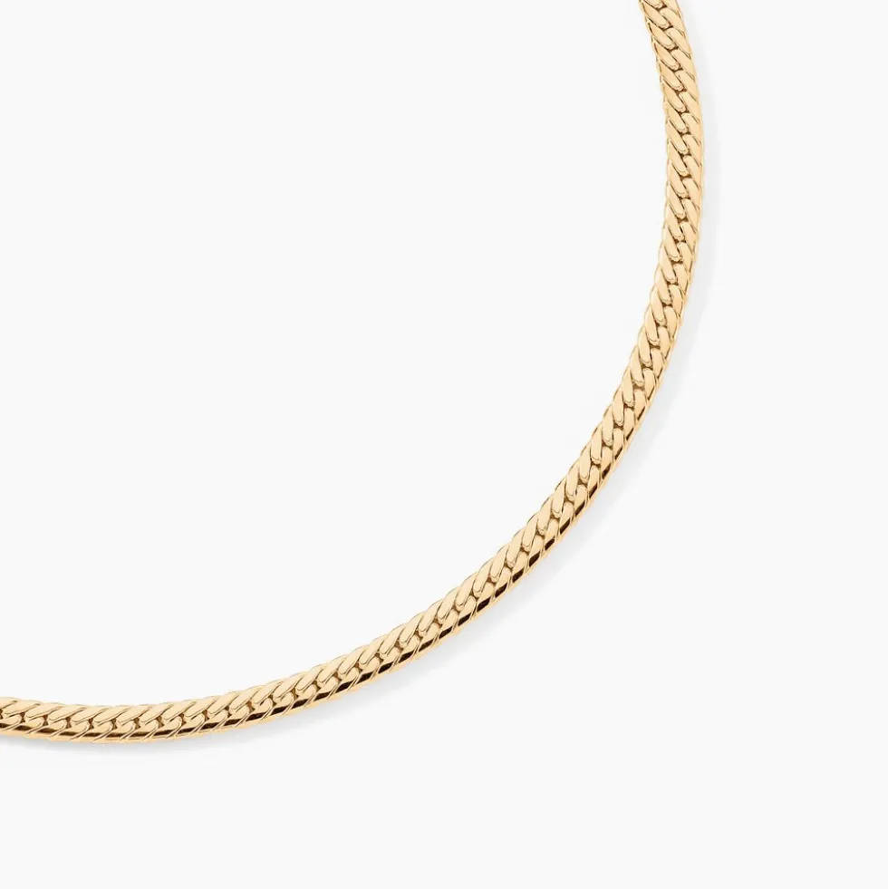 Collier Doline Maille Anglaise Or Jaune