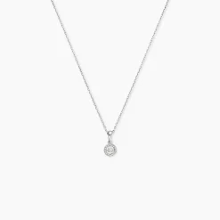 Collier Domitia Or Blanc Diamant