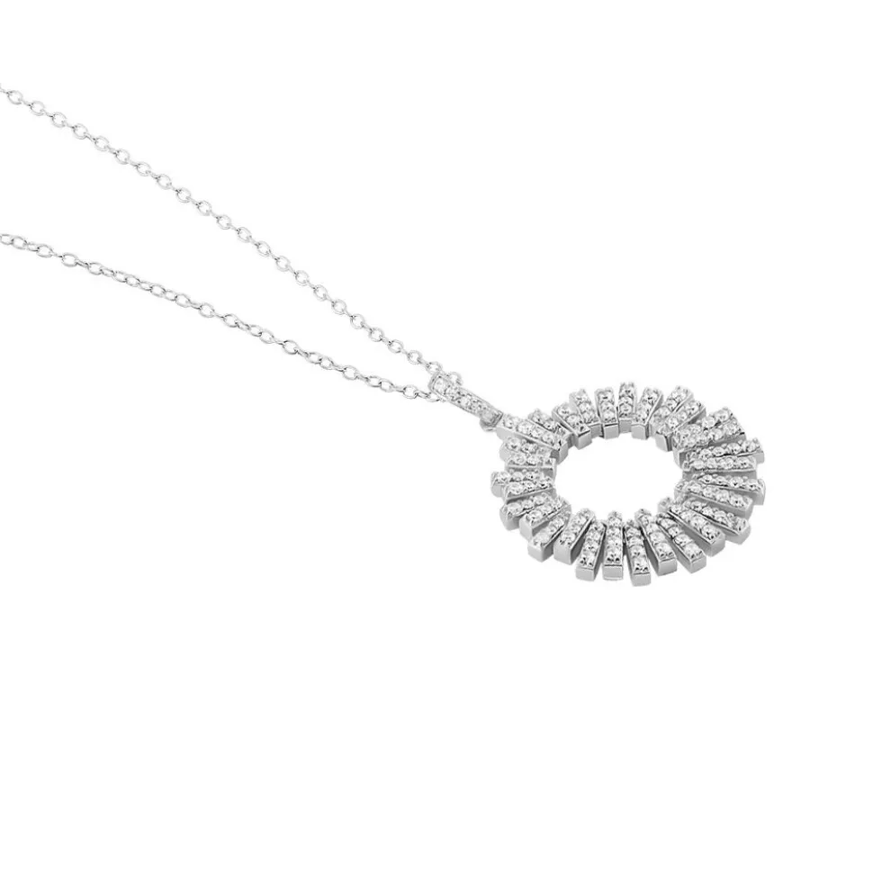 Collier Doretta Argent Blanc Oxyde De Zirconium