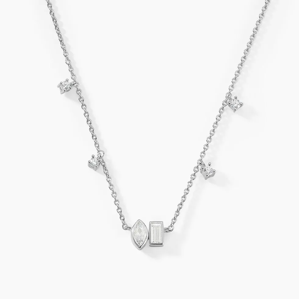 Collier Dua Argent Blanc Oxyde De Zirconium