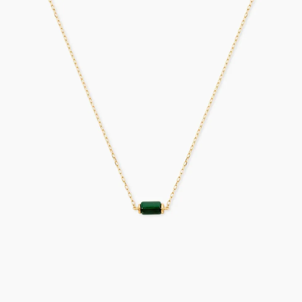 Collier Ean Or Jaune Malachite