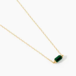 Collier Ean Or Jaune Malachite