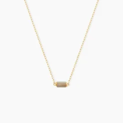 Collier Ean Or Jaune Nacre