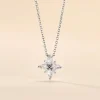 Collier Eclat Argent Blanc Oxyde De Zirconium