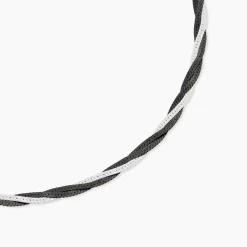 Collier Ehud Argent Bicolore
