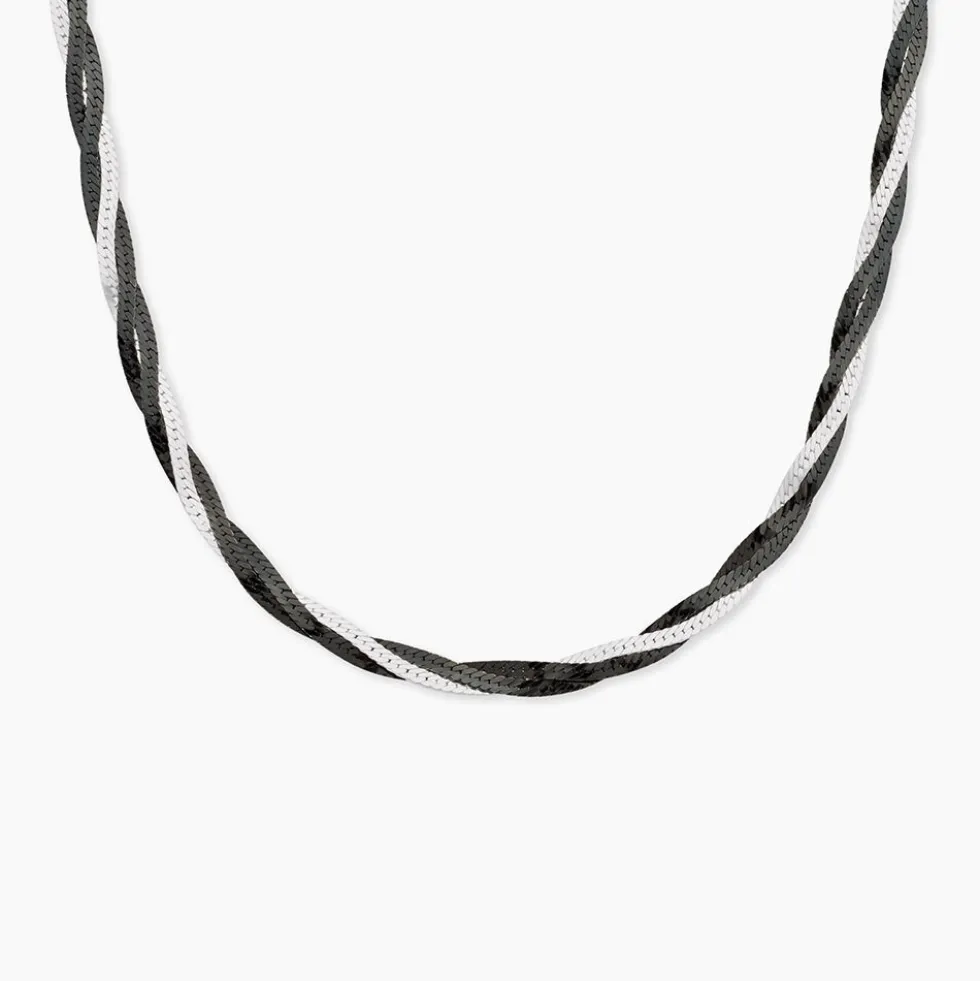 Collier Ehud Argent Bicolore