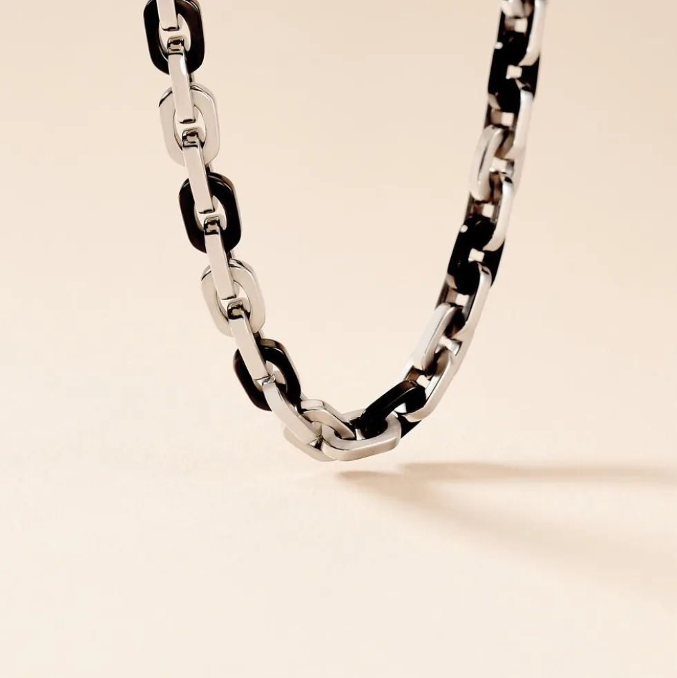 Collier Eirik Acier Bicolore