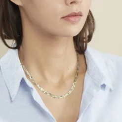Collier Elae Argent Bicolore