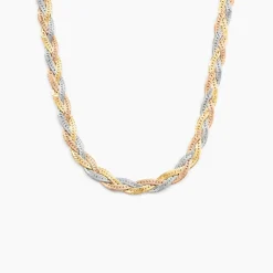 Collier Elae Argent Tricolore