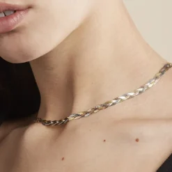 Collier Elae Argent Tricolore