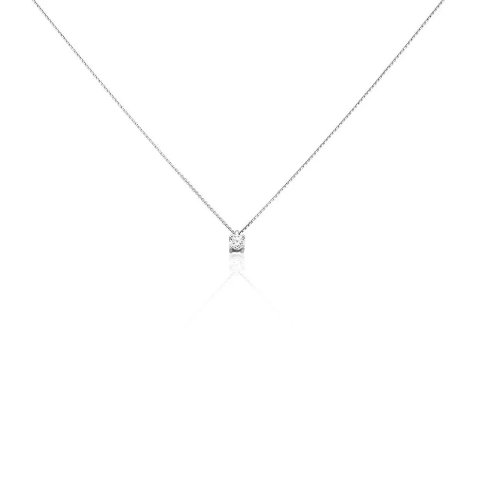 Collier Elfa Or Blanc Diamant