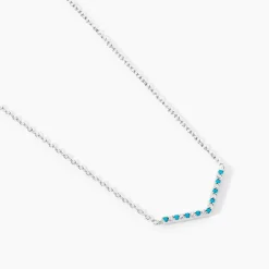 Collier Elga Argent Blanc Oxyde De Zirconium
