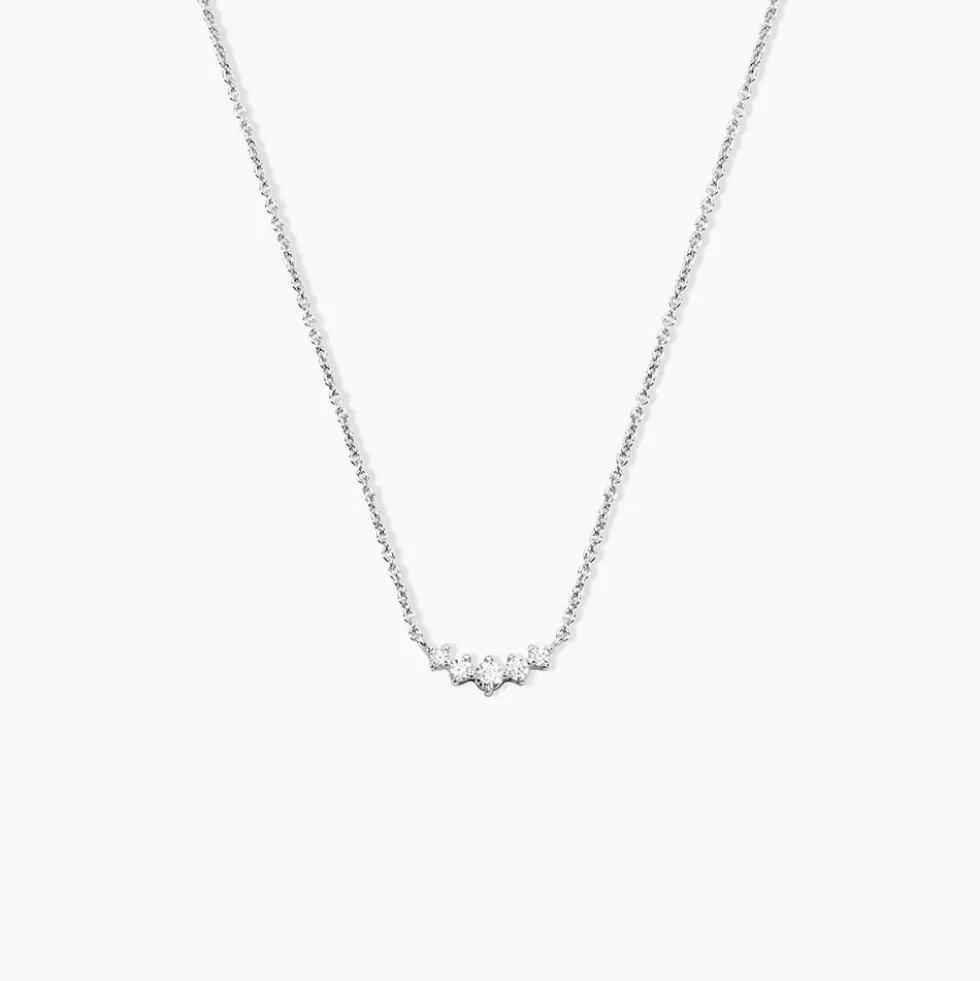 Collier Elinore Argent Blanc Oxyde De Zirconium