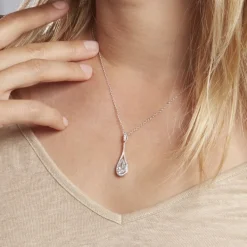 Collier Elorah Argent Blanc Oxyde De Zirconium