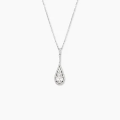 Collier Elorah Argent Blanc Oxyde De Zirconium