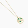 Collier Elsebein Or Jaune Emeraude