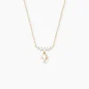 Collier Elysia Or Jaune Perle De Culture Oxyde De Zirconium