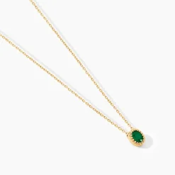 Collier Emaria Or Jaune Emeraude