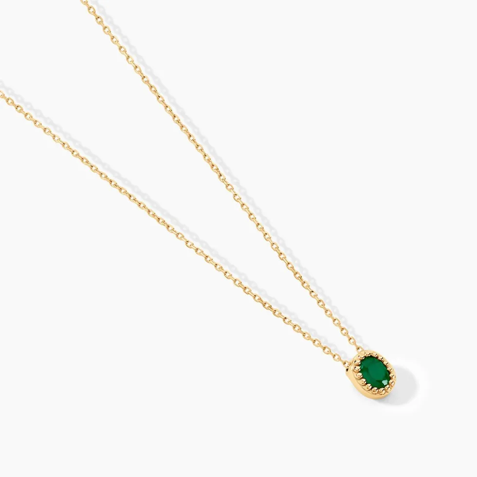 Collier Emaria Or Jaune Emeraude