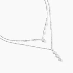 Collier Emmie Argent Blanc Oxyde De Zirconium