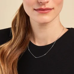 Collier Eniola Argent Blanc