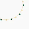 Collier Epurea Or Jaune Malachite