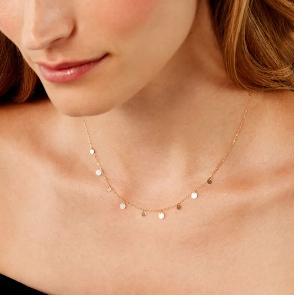 Collier Epurea Or Jaune Nacre
