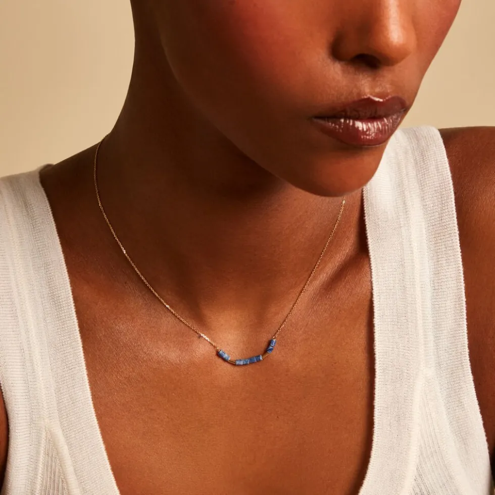 Collier Erdmann Or Jaune Aventurine