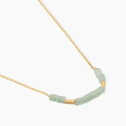 Collier Erdmann Or Jaune Aventurine