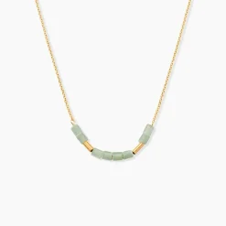 Collier Erdmann Or Jaune Aventurine