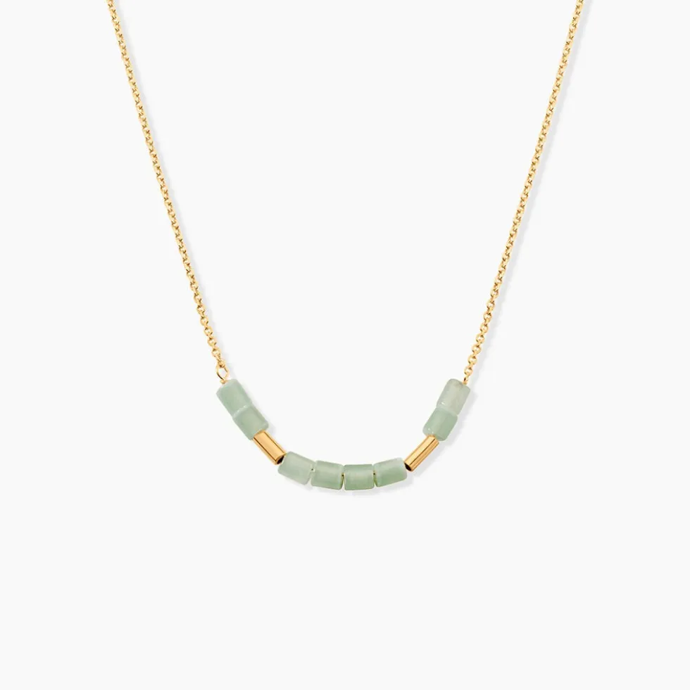 Collier Erdmann Or Jaune Aventurine