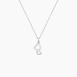 Collier Estina Argent Blanc