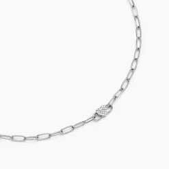 Collier Eternity Argent Blanc Oxyde De Zirconium