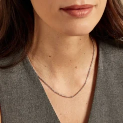Collier Eternity Argent Blanc Oxyde De Zirconium