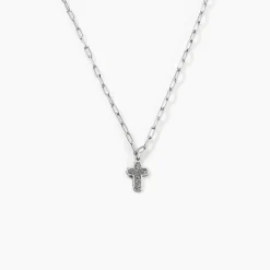 Collier Etincelante Argent Blanc