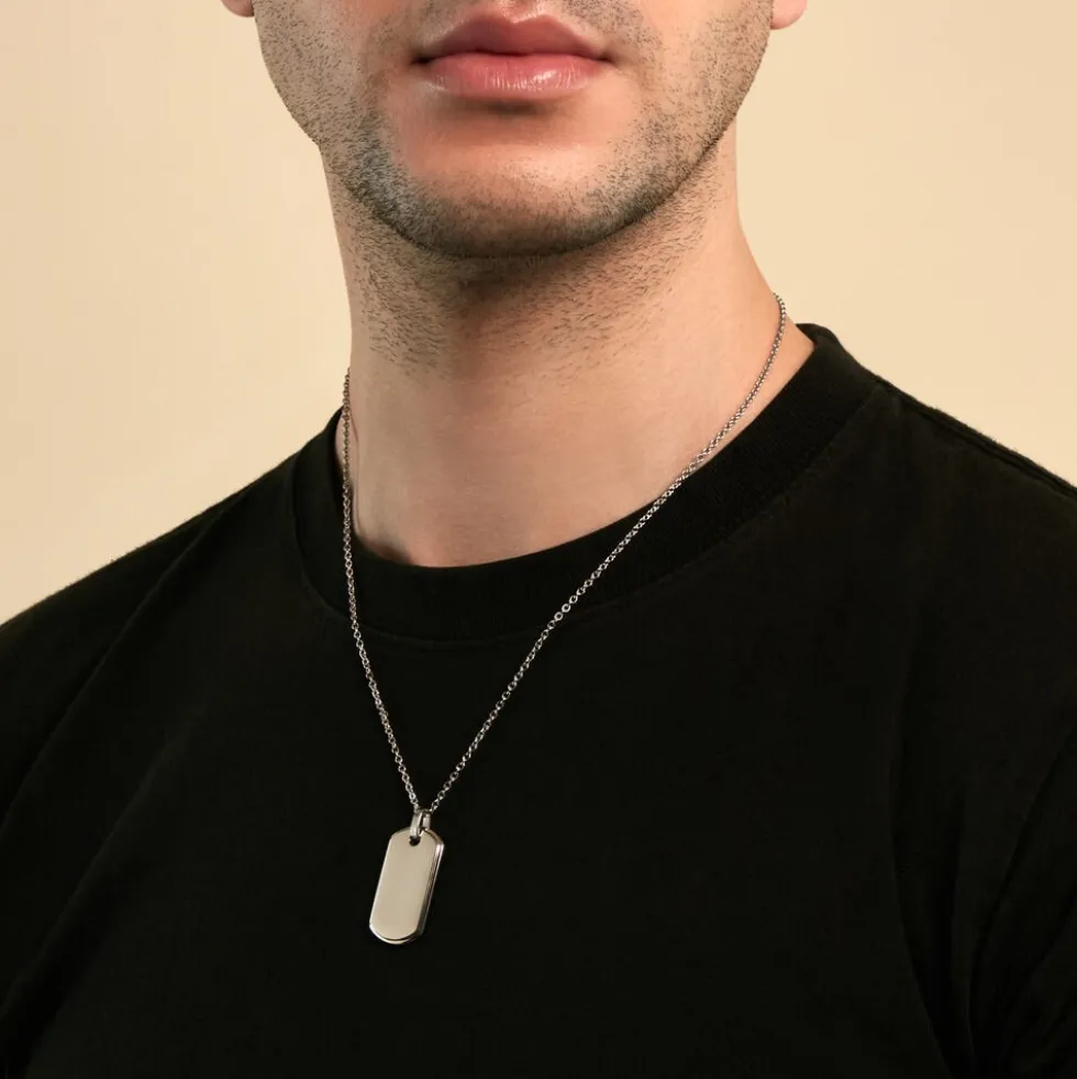Collier Eutrope Acier Blanc