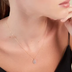 Collier Fahmida Or Jaune Diamant