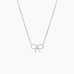 Collier Fatim Argent Blanc