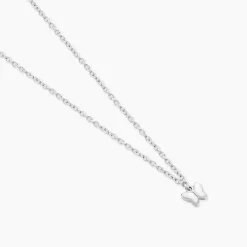 Collier Fedora Argent Blanc