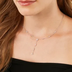 Collier Feeria Argent Blanc Oxyde De Zirconium