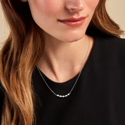 Collier Felisia Argent Blanc Perle De Culture